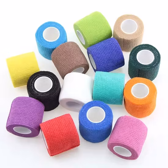 Medical Dressing Nonwoven Self Adhesive Vet Wrap Cohesive Colourful Elastic Bandage